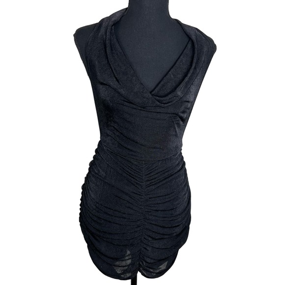 UNBRANDED Dresses & Skirts - WOMEN'S SLEEVELESS BLACK COWL NECK DRESS SIZE M NWOT
